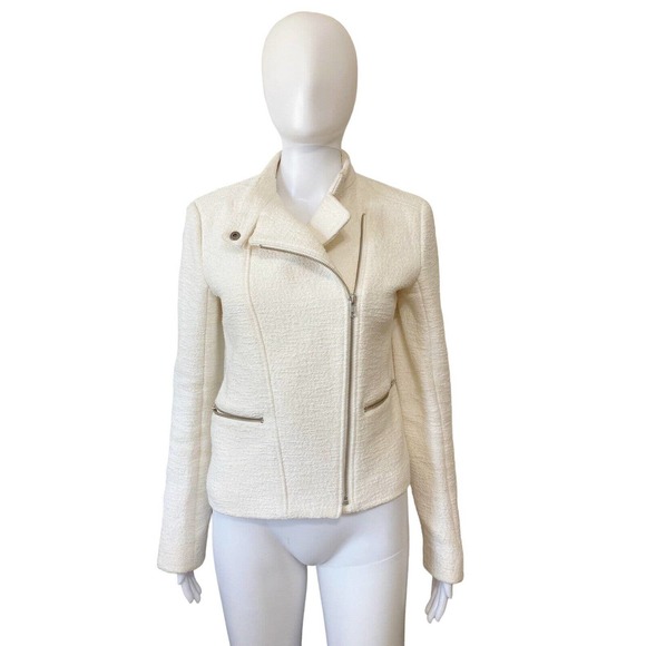 Theory Jackets & Blazers - Theory Blazer MACHA CL Madison Multi Melange Tweed Size M Ivory MSRP $375